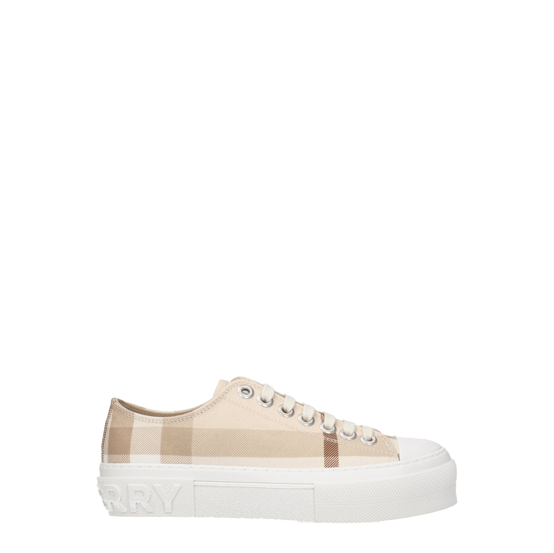 Burberry Sneakers Donna Cotone Beige Fawn