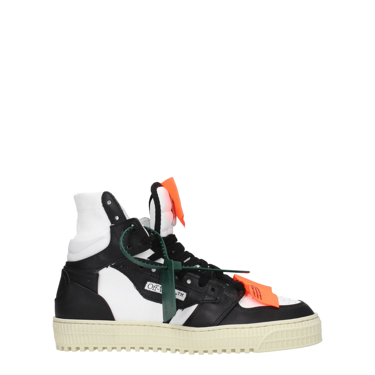 Off-White Sneakers 3.0 Uomo Pelle Bianco Nero