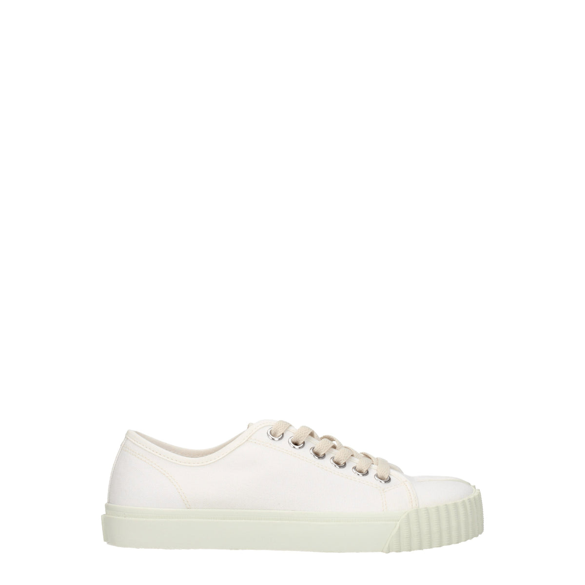 Maison Margiela Sneakers tabi Donna Tessuto Beige Beige Chiaro