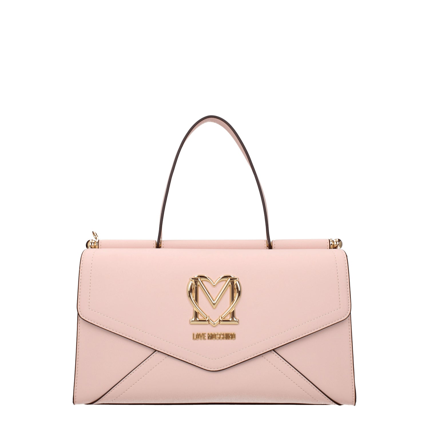 Love Moschino Borse a Mano Donna Poliuretano Rosa Rosa Cipria