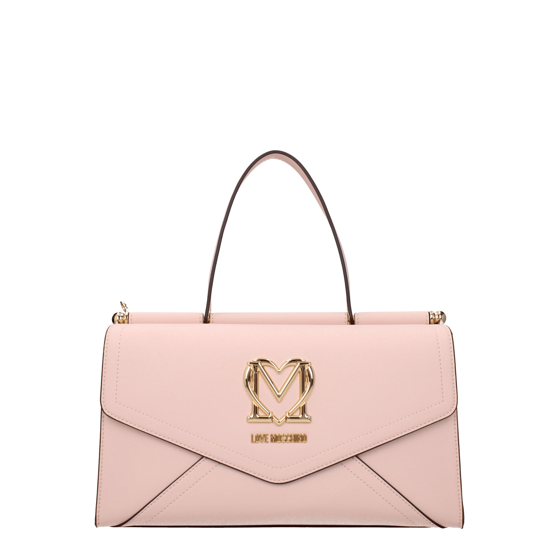 Love Moschino Borse a Mano Donna Poliuretano Rosa Rosa Cipria