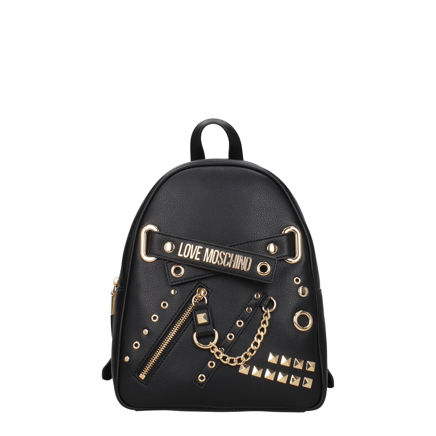 Love Moschino Zaini e Marsupi Donna Poliuretano Nero Oro