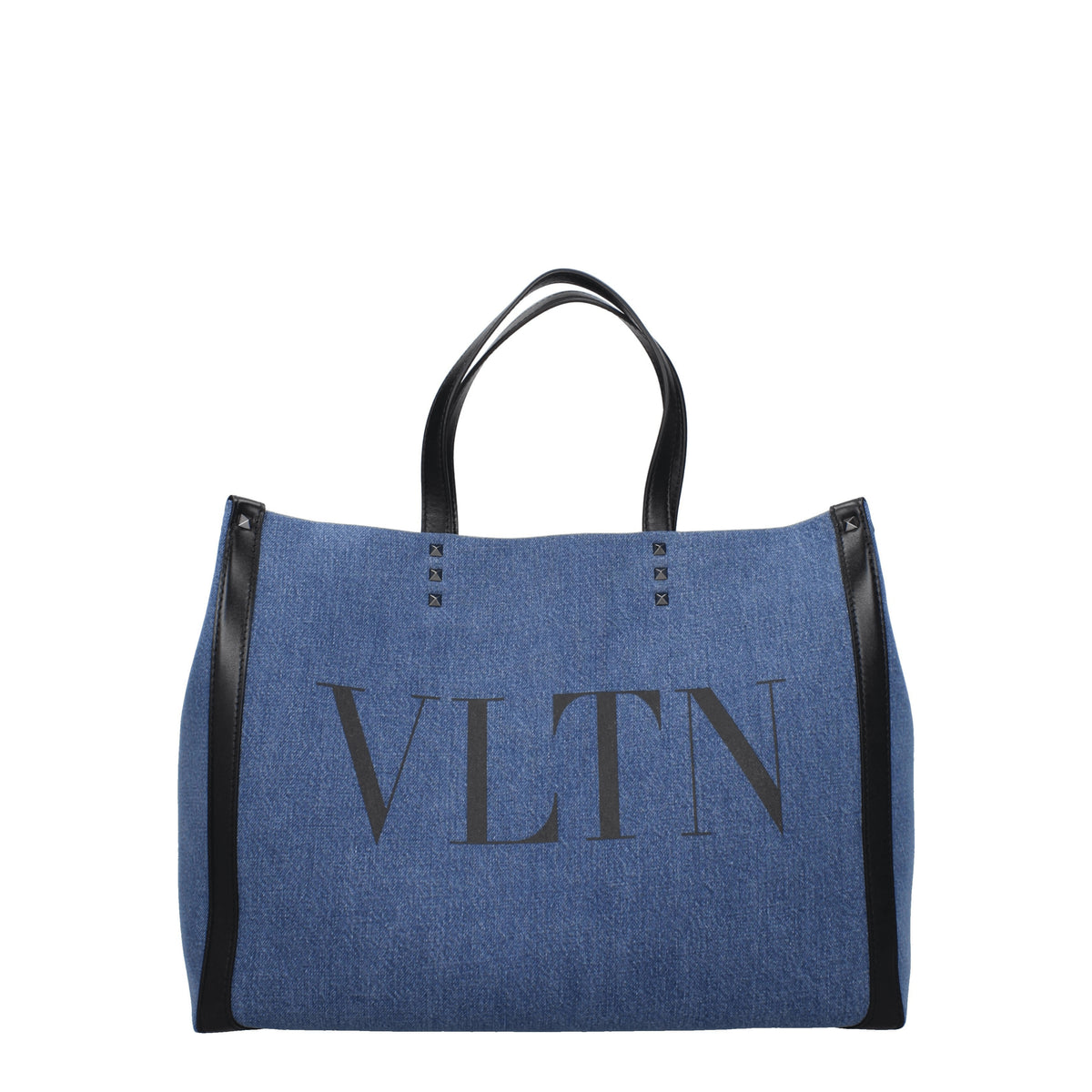 Valentino Garavani Borse a Mano vltn Donna Tessuto Blu Denim