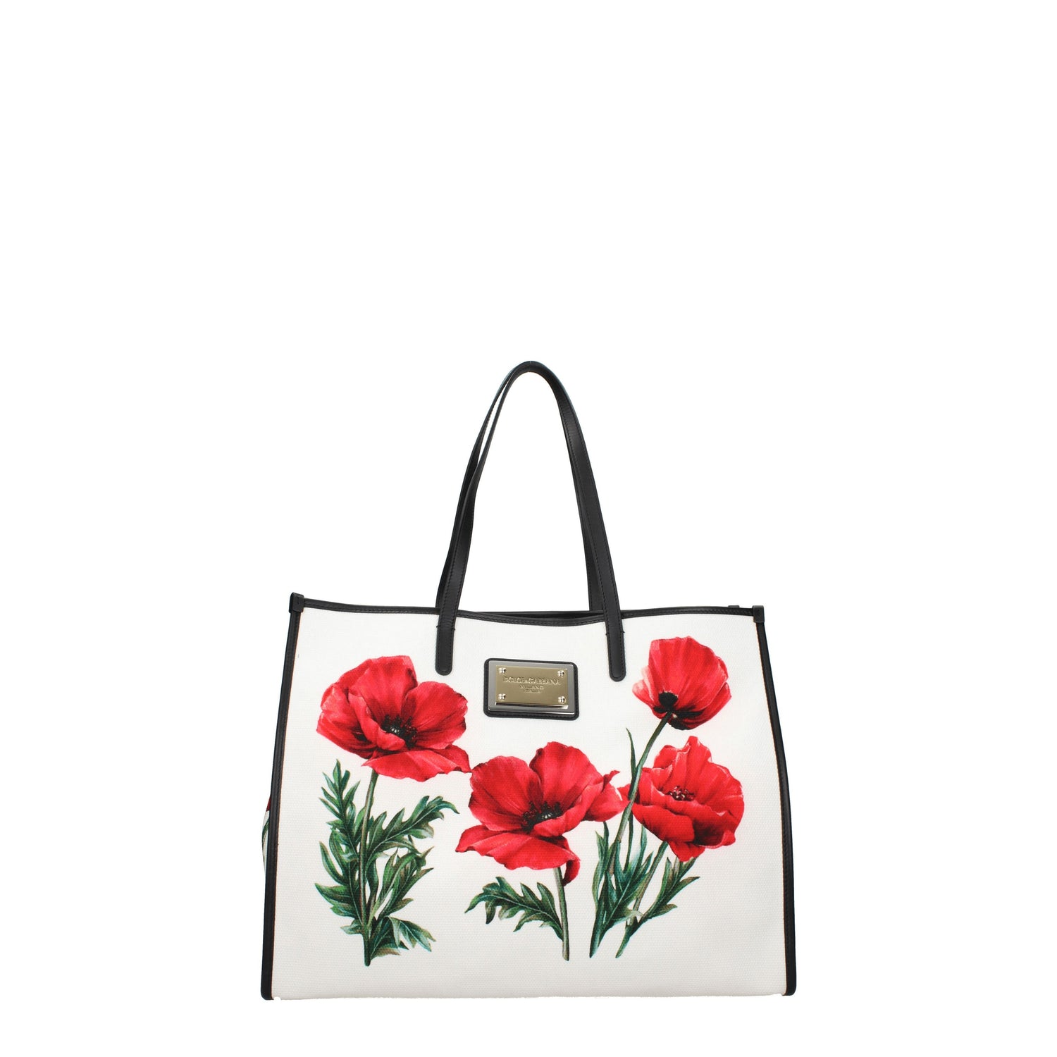 Dolce&Gabbana Borse a Spalla Donna Cotone Bianco Multicolore