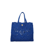 Dolce&Gabbana Borse a Spalla Donna Tessuto Blu Grecian Blue