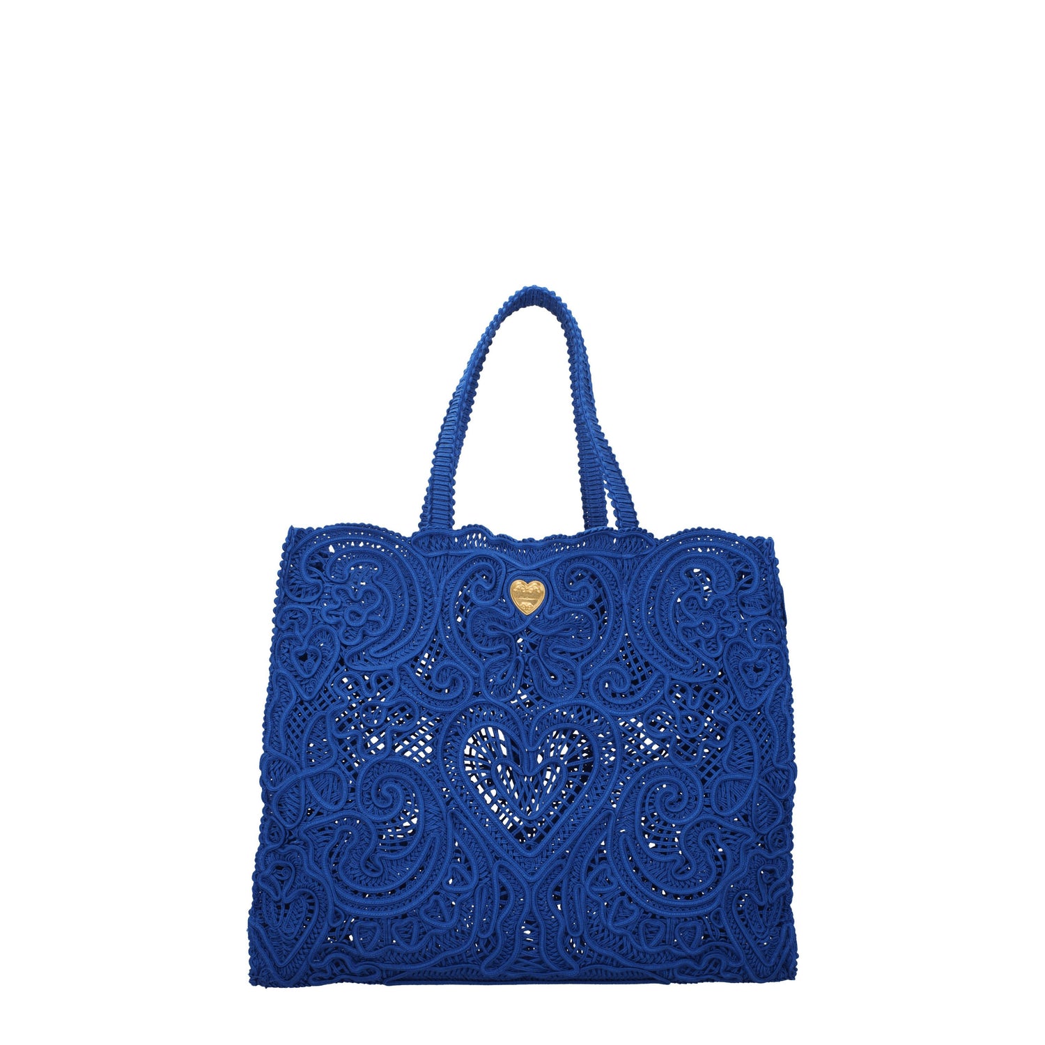 Dolce&Gabbana Borse a Spalla Donna Tessuto Blu Grecian Blue