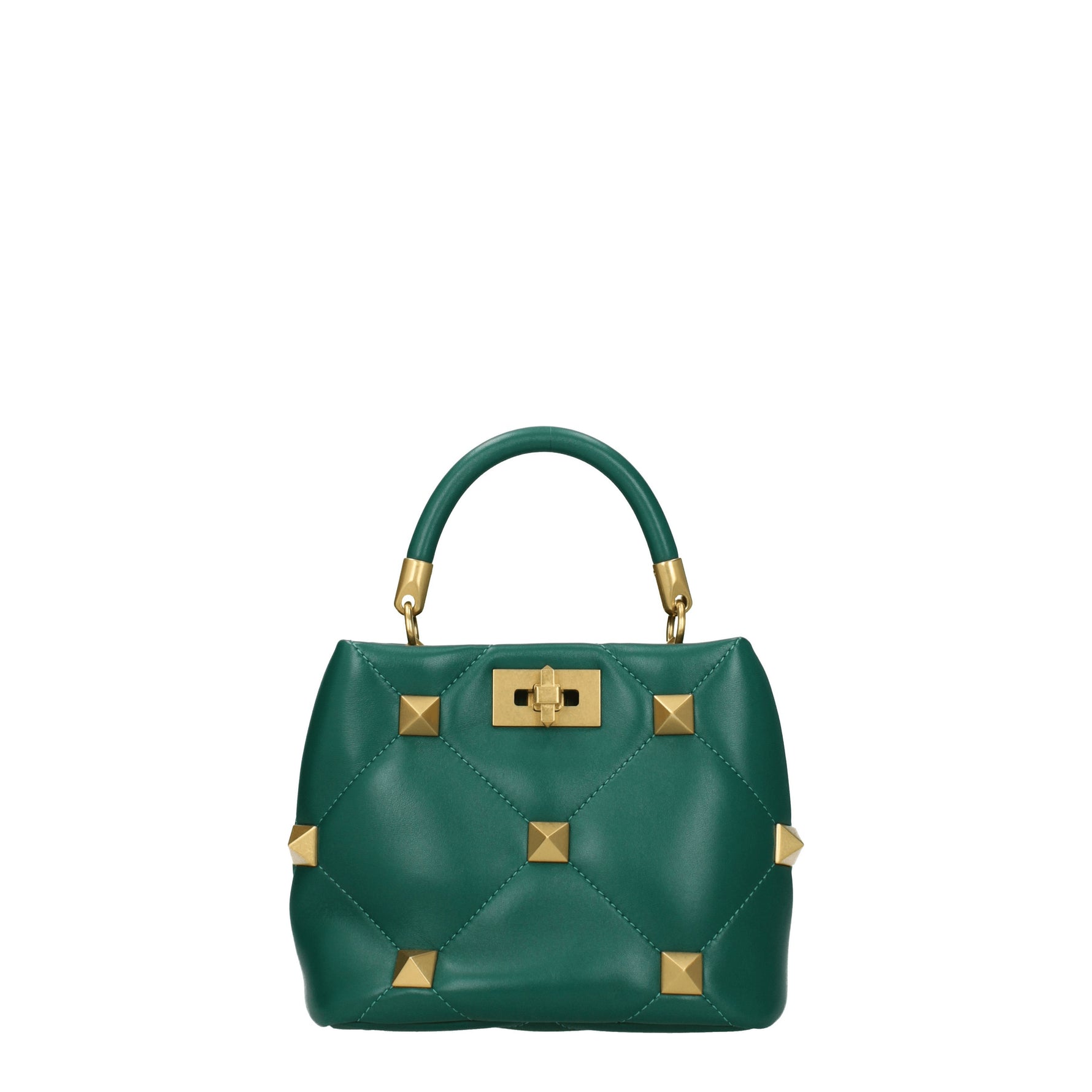 Valentino Garavani Borse a Mano roman stud Donna Pelle Verde Smeraldo