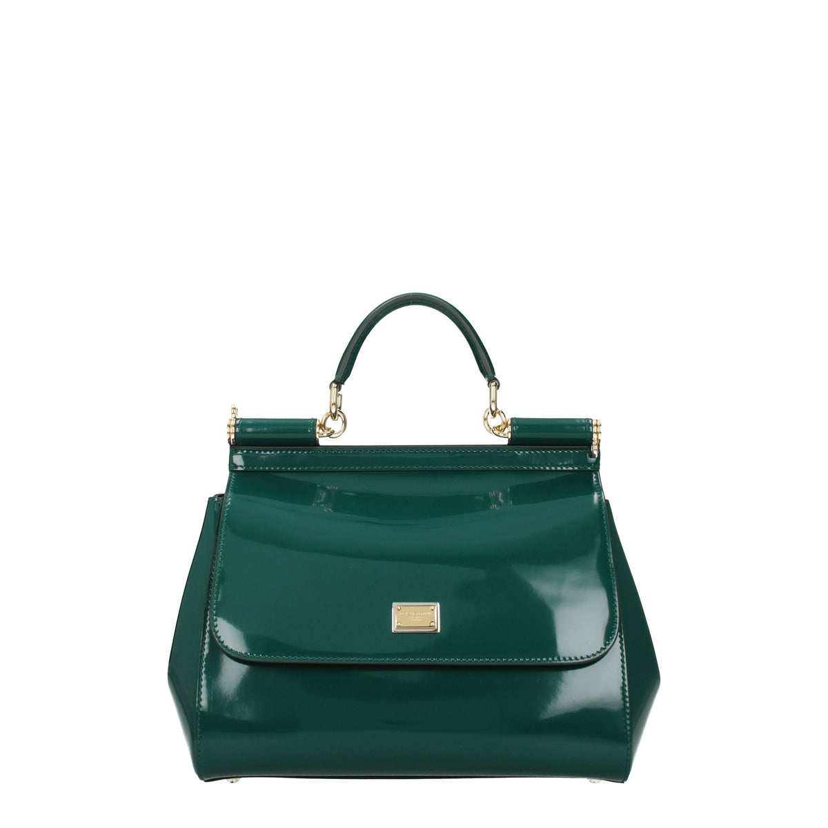 Dolce&Gabbana Borse a Mano sicily Donna Vernice Verde Smeraldo