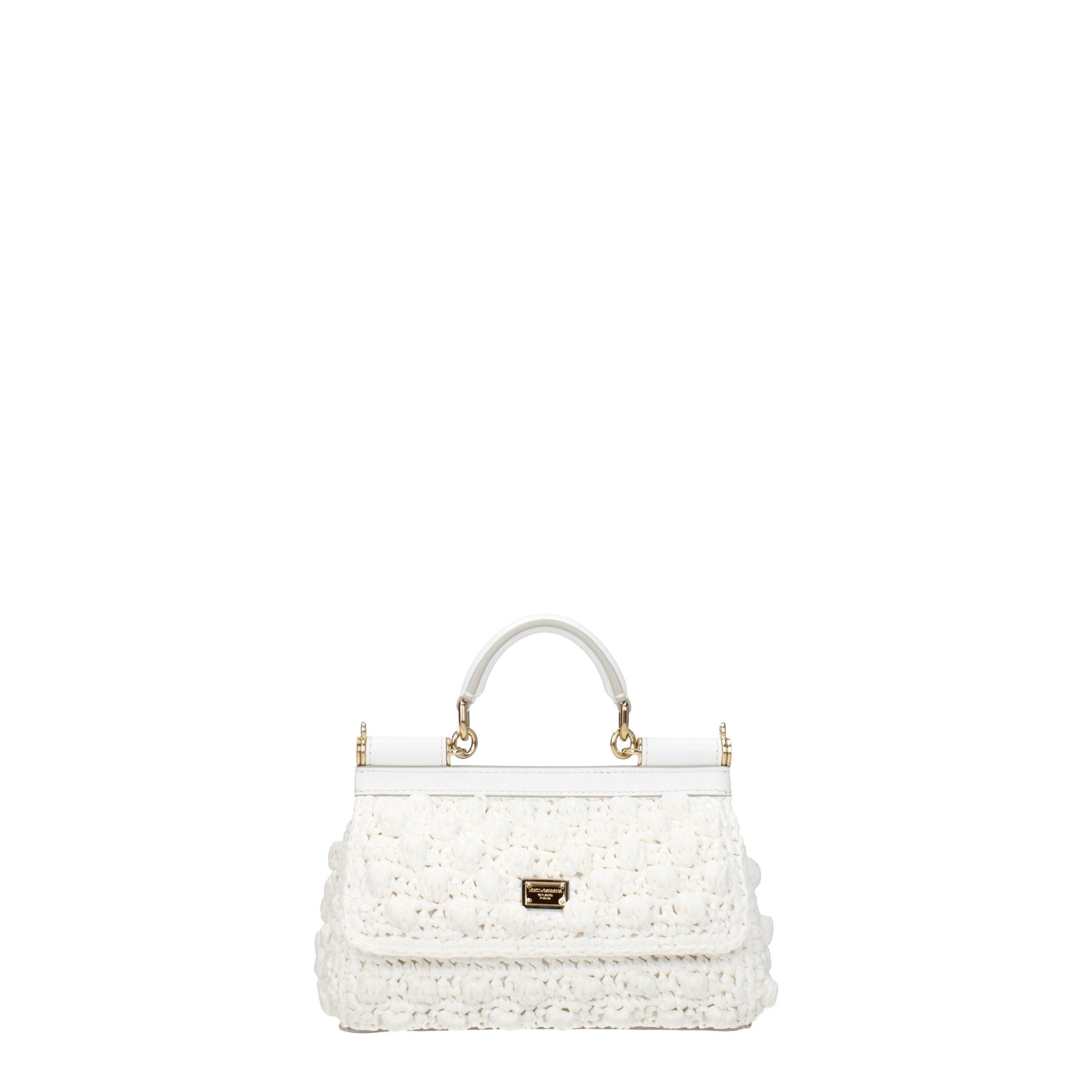 Dolce&Gabbana Borse a Mano sicily Donna Rafia Bianco