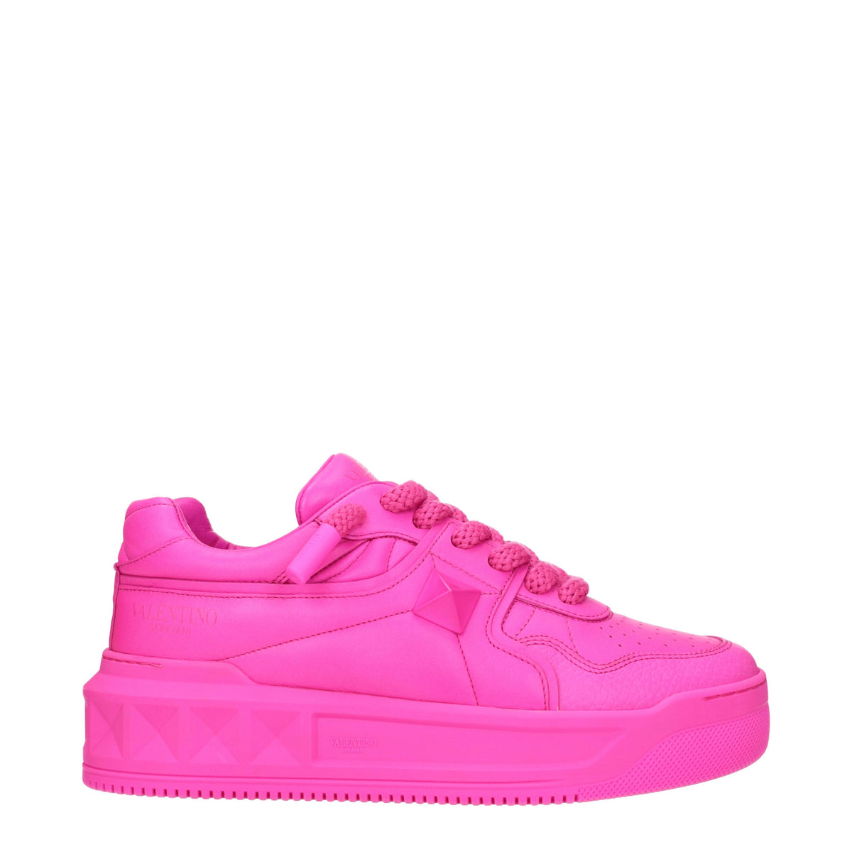 Valentino Garavani Sneakers one stud Uomo Pelle Fuxia