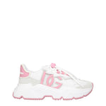 Dolce&Gabbana Sneakers Donna Tessuto Bianco Rosa