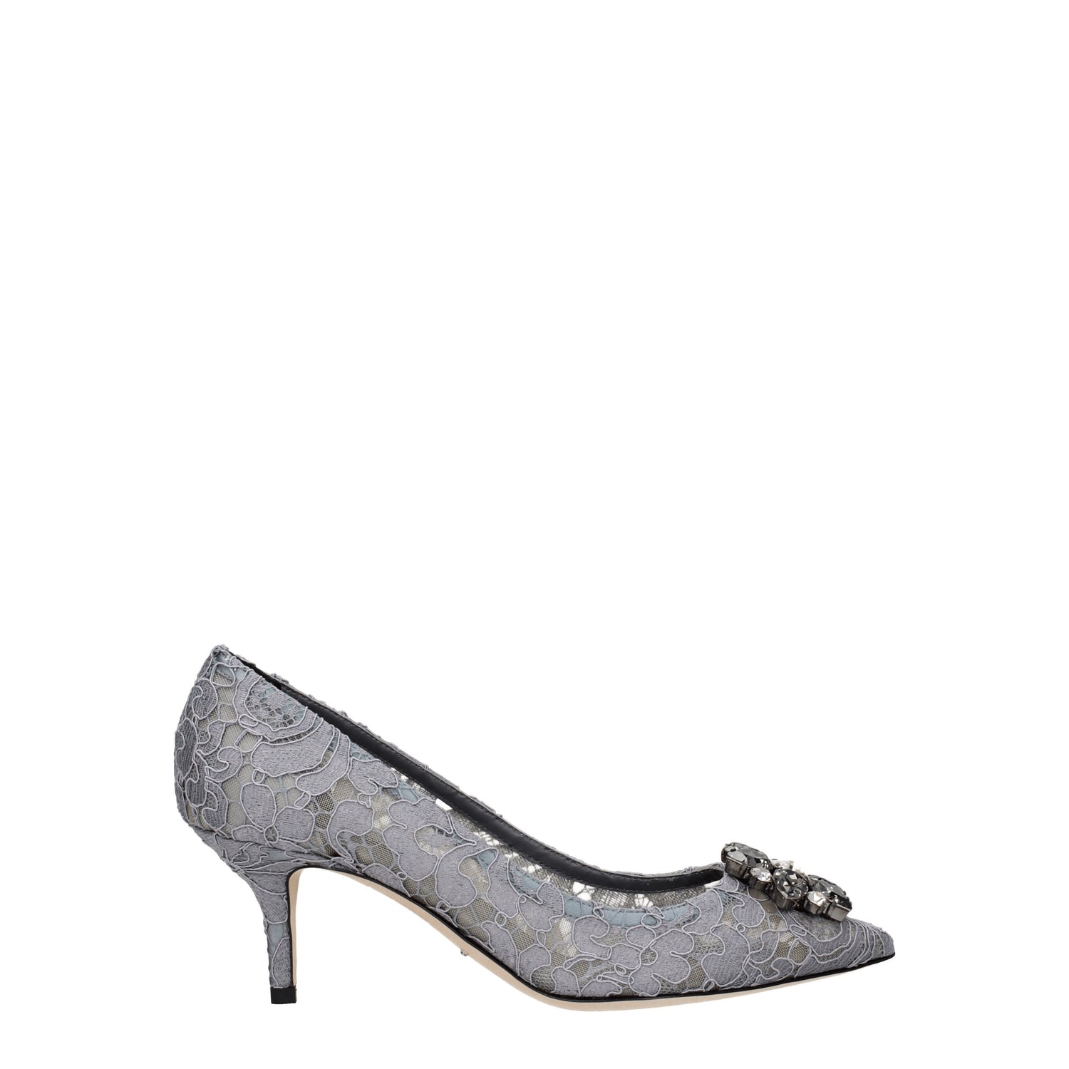 Dolce&Gabbana Décolleté Donna Pizzo Grigio Grigio Scuro