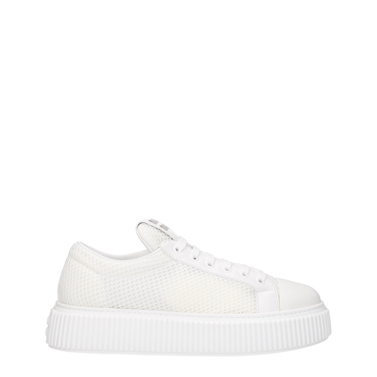 Miu Miu Sneakers Donna Tessuto Bianco