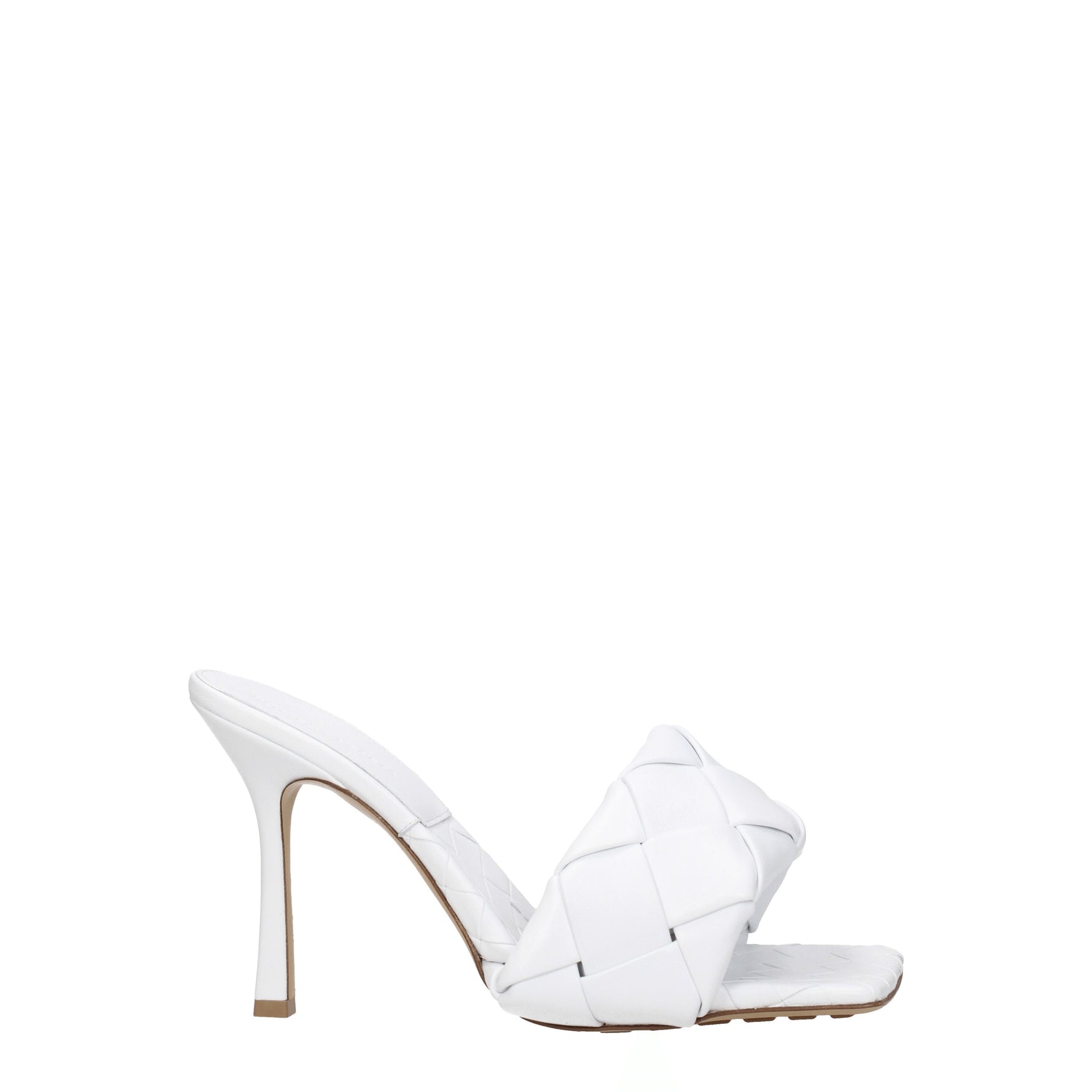 Bottega Veneta Sandali Donna Pelle Bianco Bianco Ottico