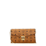 MCM Pochette Donna Pelle Marrone Cognac