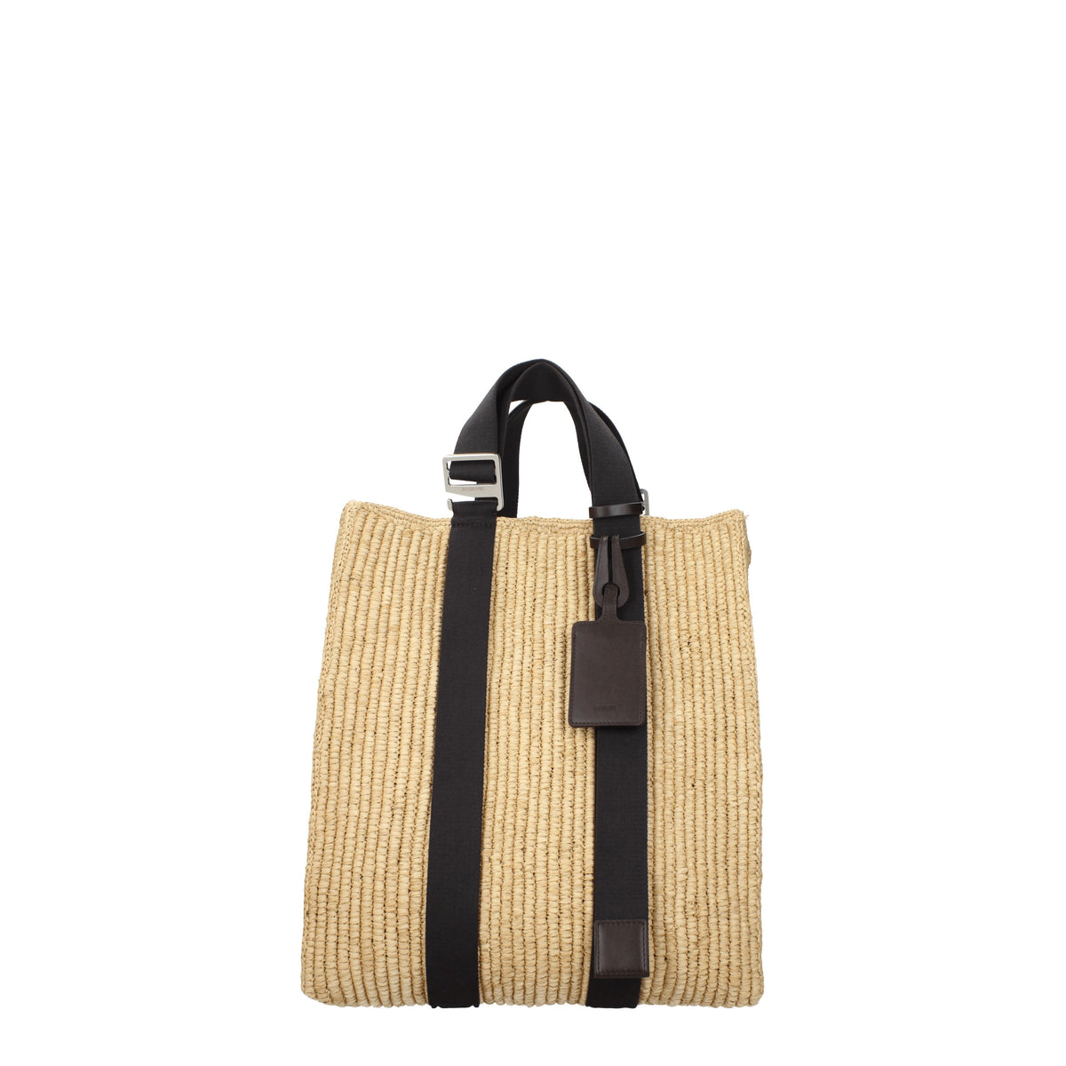 Jacquemus Borse a Mano Uomo Rafia Beige Testa di Moro