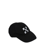 Off-White Cappelli Uomo Cotone Nero Bianco