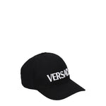 Versace Cappelli Donna Cotone Nero Bianco