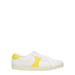 Celine Sneakers Uomo Tessuto Bianco Giallo