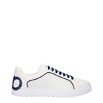 Salvatore Ferragamo Sneakers manhattan Uomo Pelle Bianco Blu Marino