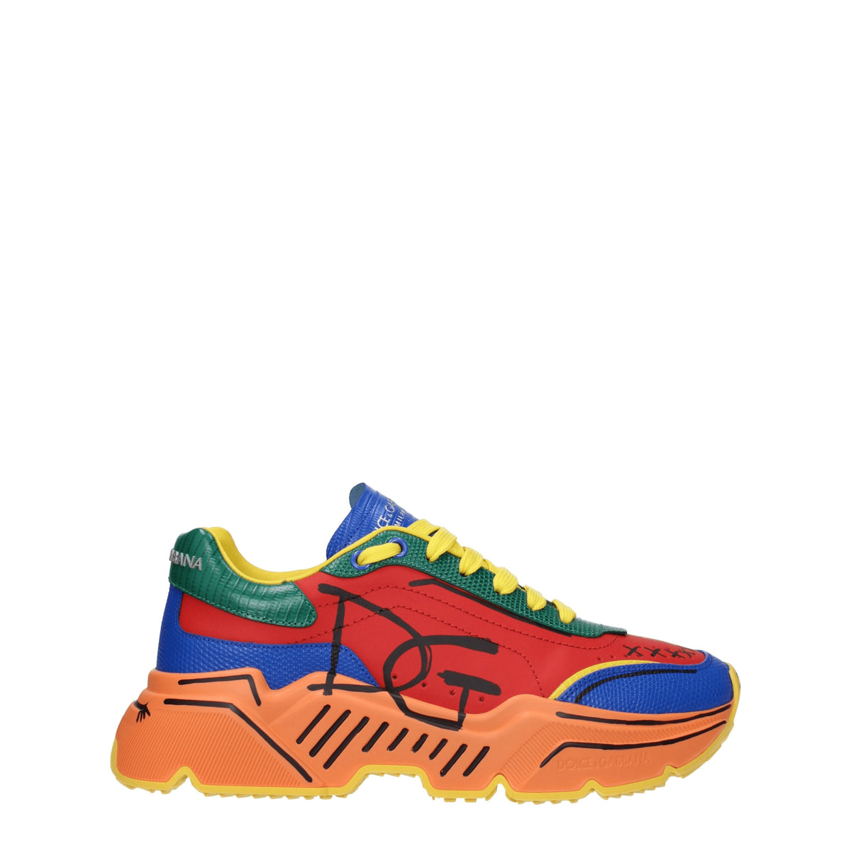 Dolce&Gabbana Sneakers Uomo Pelle Multicolor