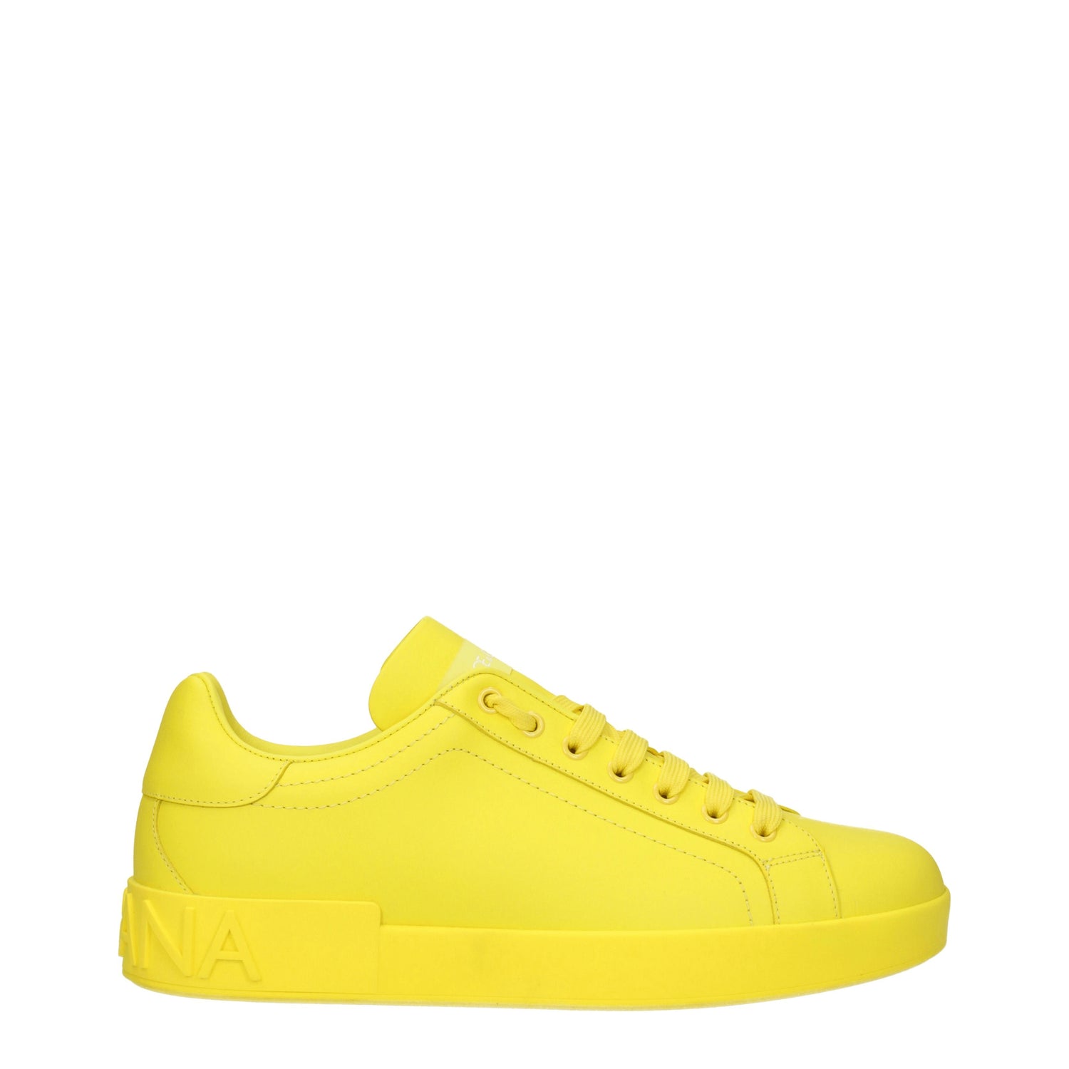 Dolce&Gabbana Sneakers Uomo Pelle Giallo Limone