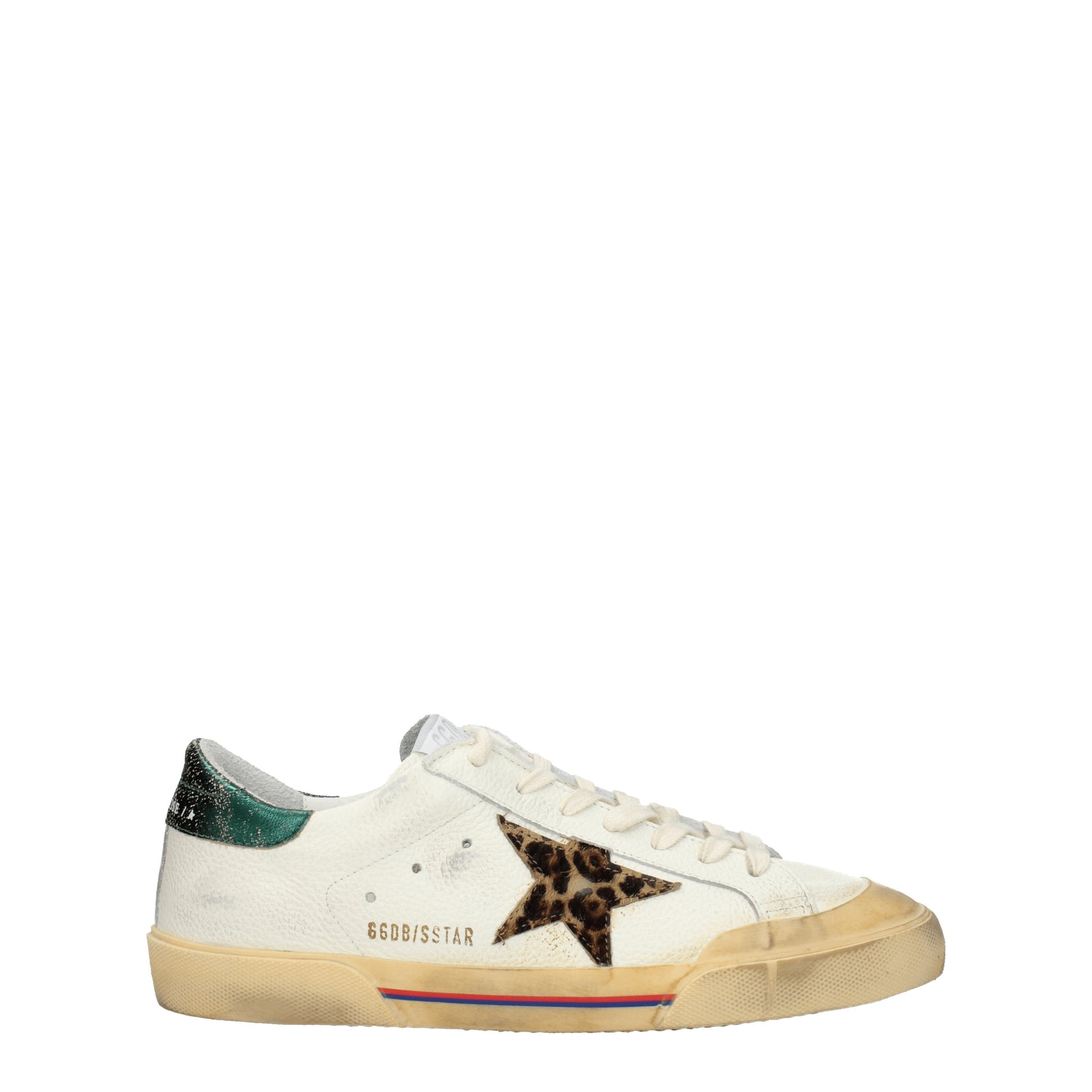 Golden Goose Sneakers super star Uomo Pelle Beige Crema