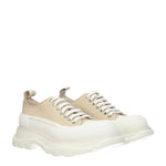 Alexander McQueen Sneakers Donna Tessuto Beige Sabbia