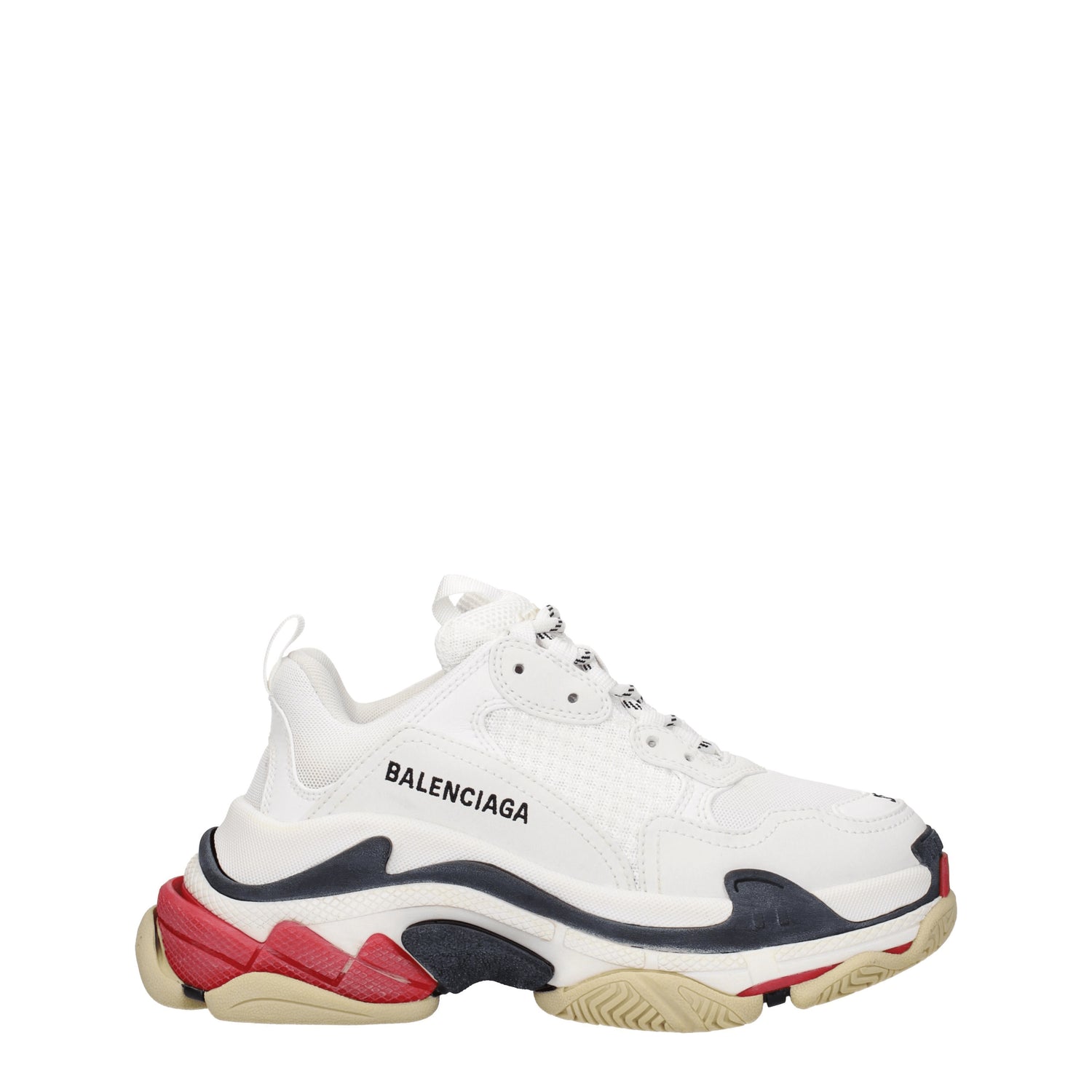 Balenciaga Sneakers triple s Donna Tessuto Bianco Rosso