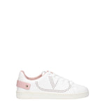 Valentino Garavani Sneakers Donna Pelle Bianco Rosa