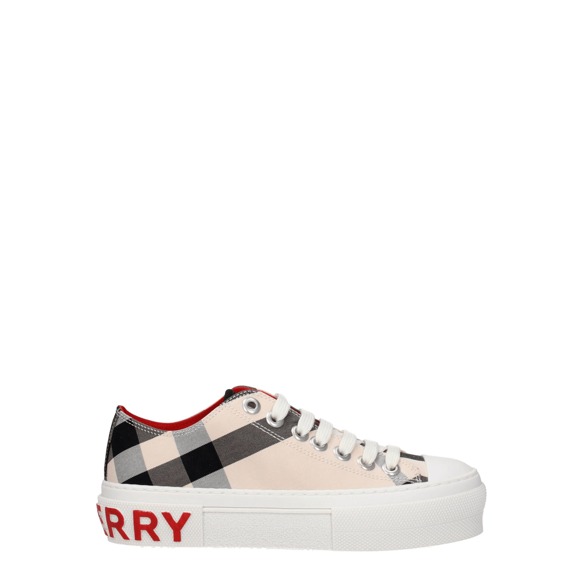 Burberry Sneakers Donna Tessuto Beige Burro