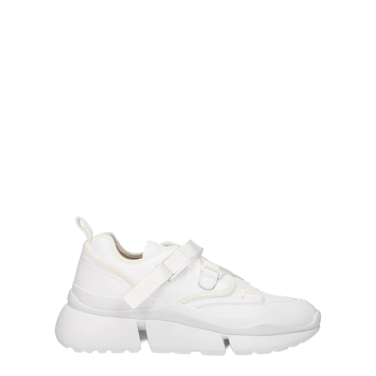 Chloé Sneakers Donna Pelle Bianco Bianco Ottico