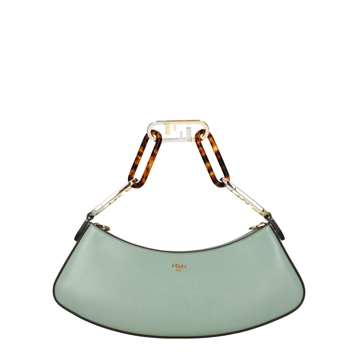 Fendi Borse a Mano o lock swing Donna Pelle Verde Menta