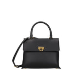 Salvatore Ferragamo Borse a Mano trifolio Donna Pelle Nero