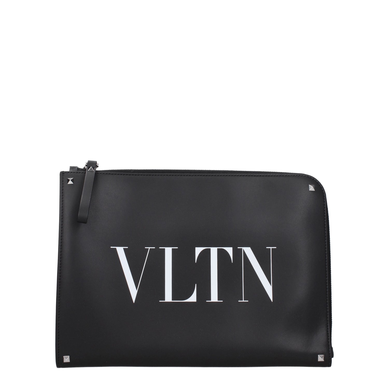 Valentino Garavani Pochette vltn Uomo Pelle Nero Bianco