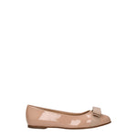 Salvatore Ferragamo Ballerine varina Donna Vernice Beige Amaretto