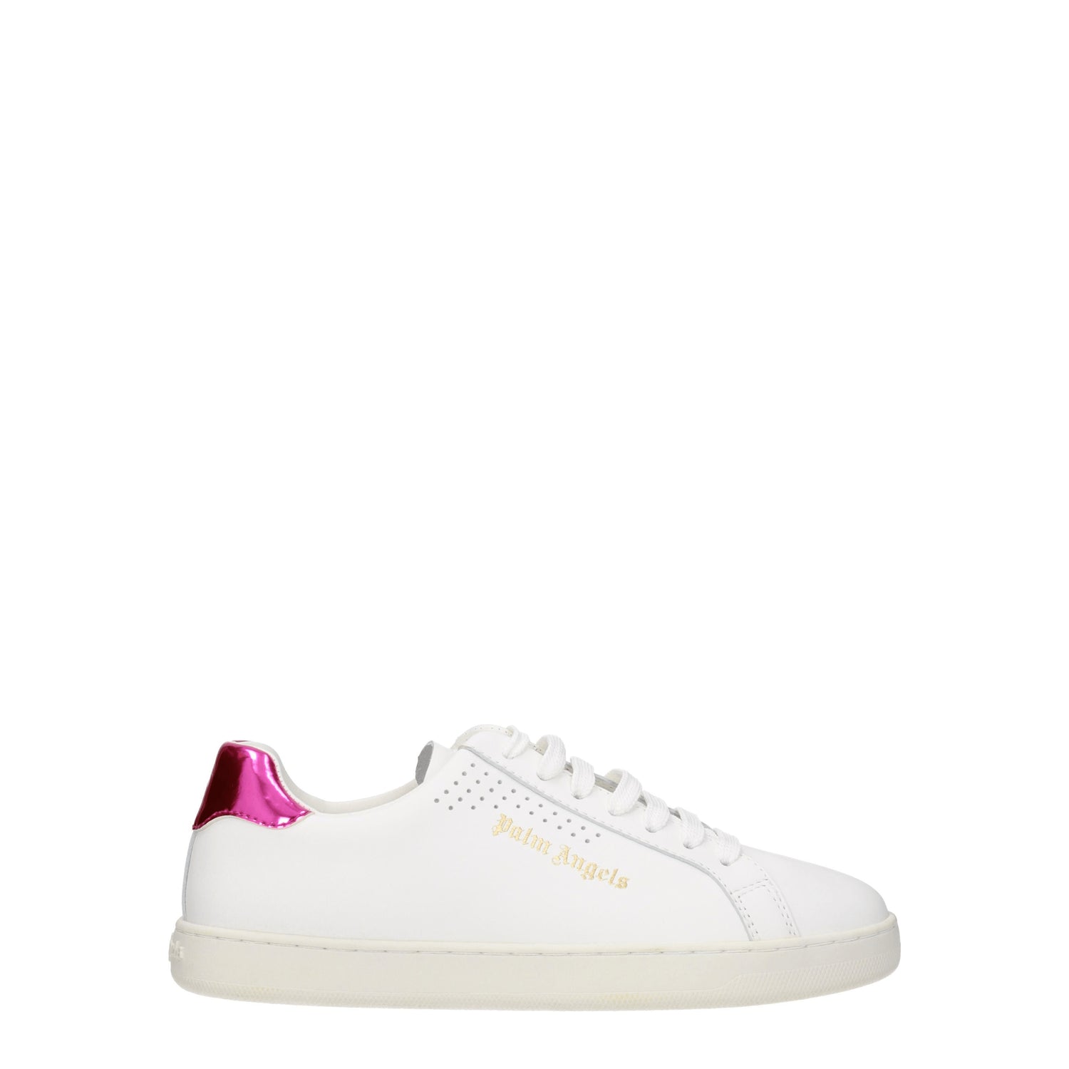 Palm Angels Sneakers Donna Pelle Bianco Fuxia