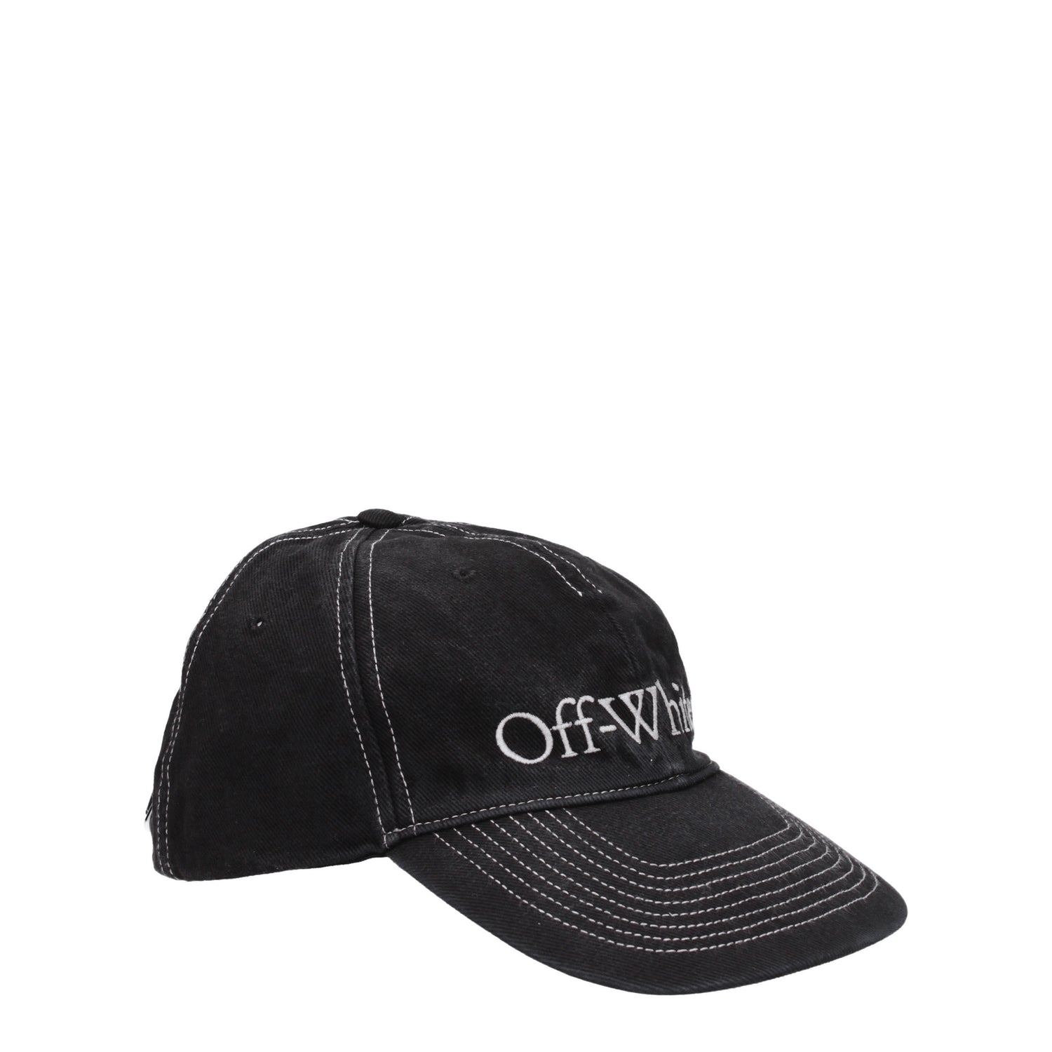 Off-White Cappelli Uomo Cotone Nero