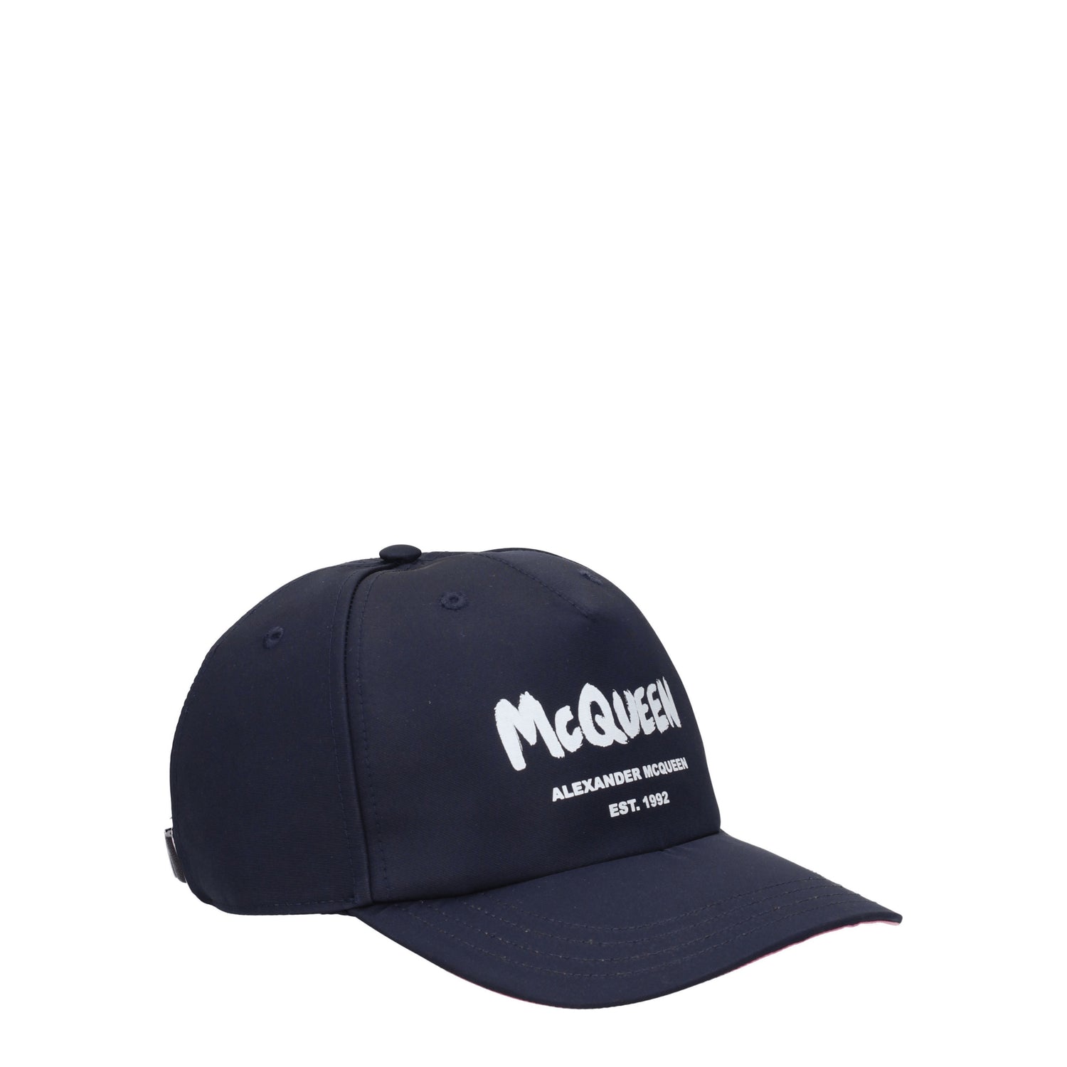 Alexander McQueen Cappelli Uomo Poliestere Blu Rosa