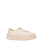 Jil Sander Sneakers Donna Pelle Beige