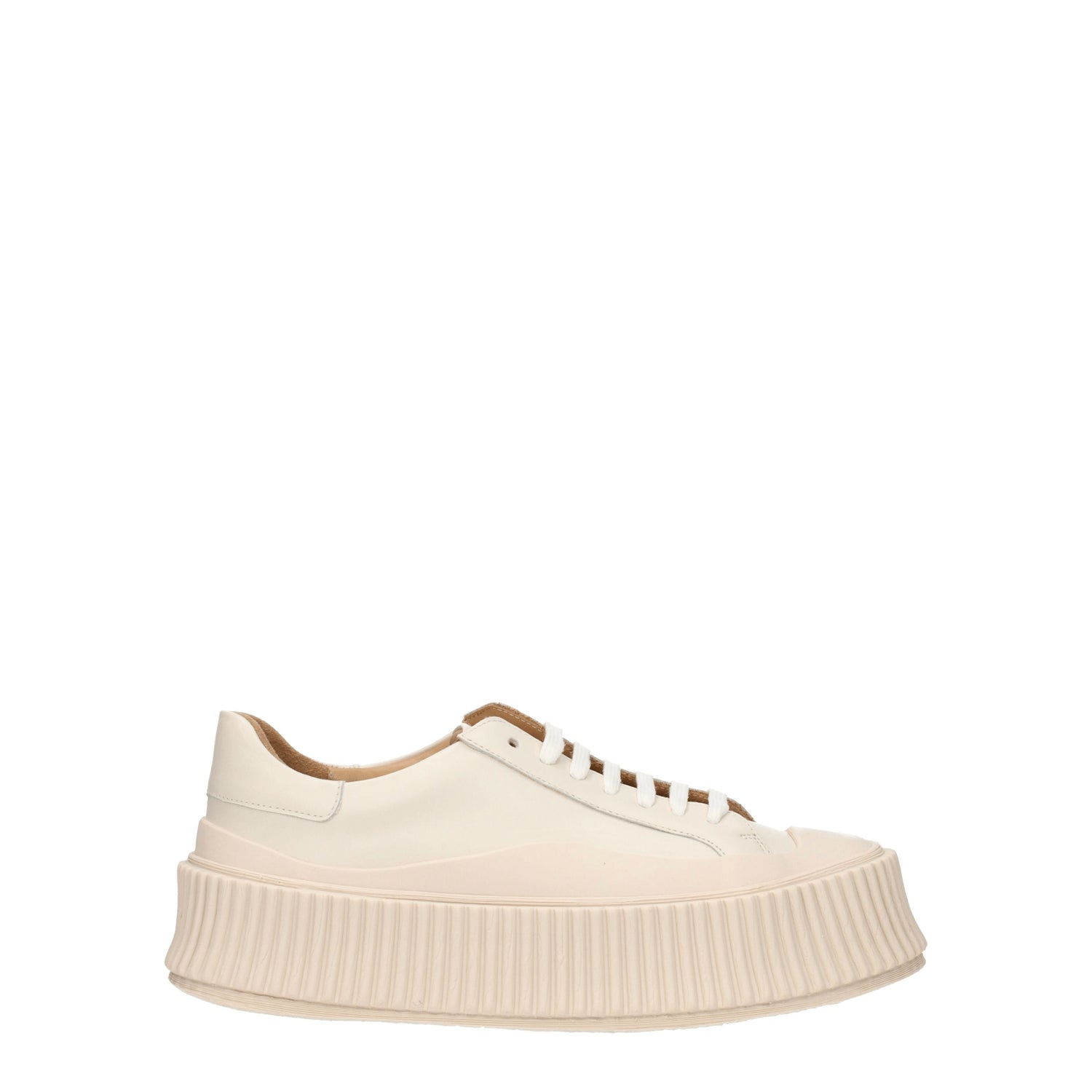 Jil Sander Sneakers Donna Pelle Beige