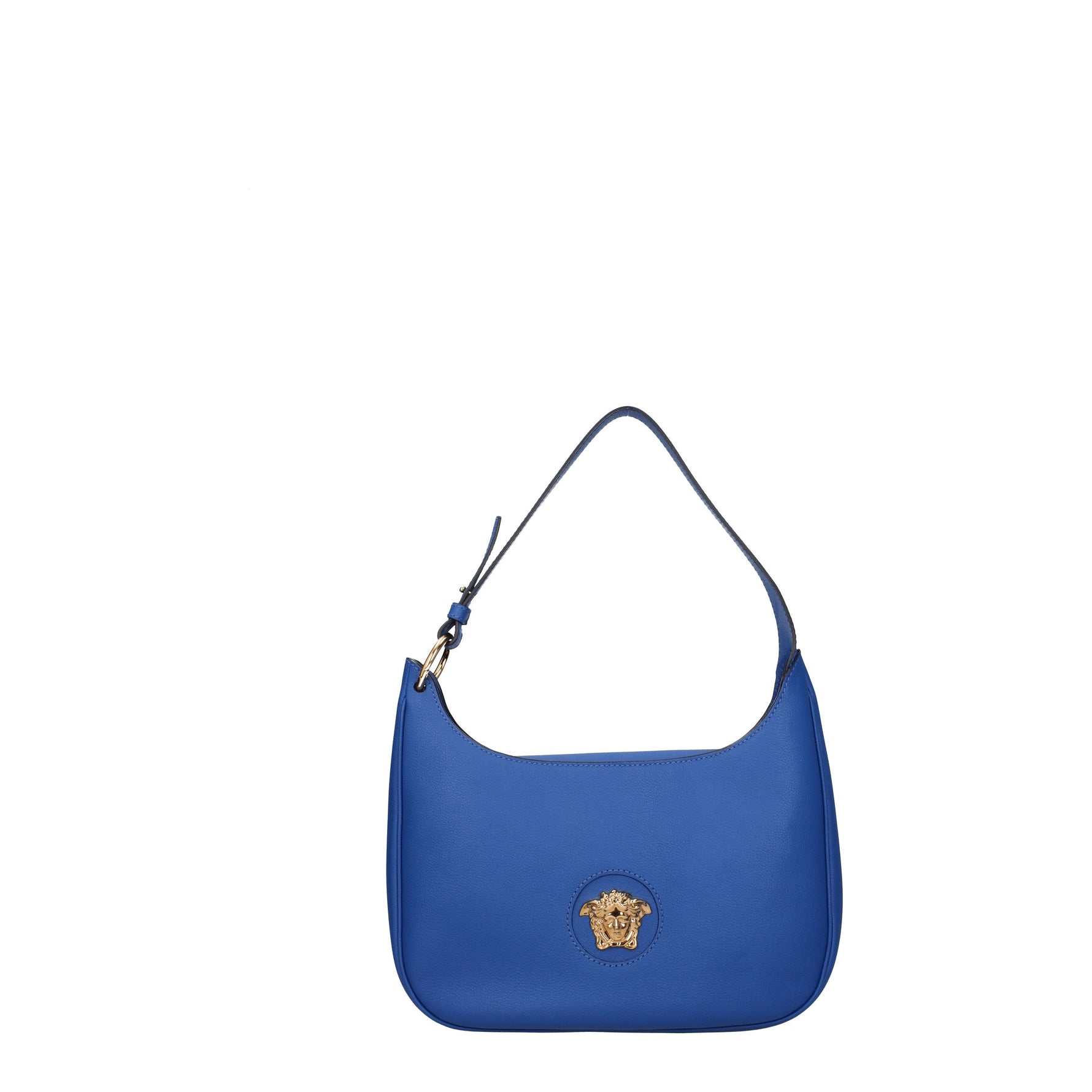 Versace Borse a Spalla Donna Pelle Blu Zaffiro