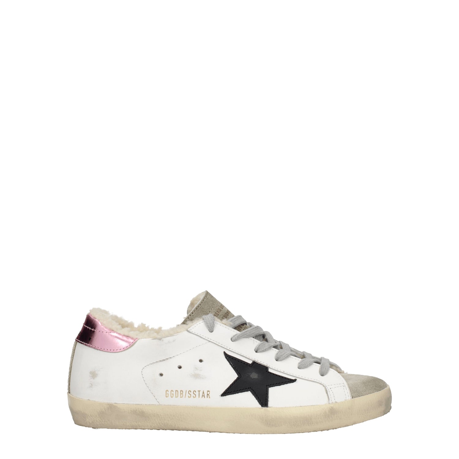 Golden Goose Sneakers super star Donna Pelle Bianco Nero