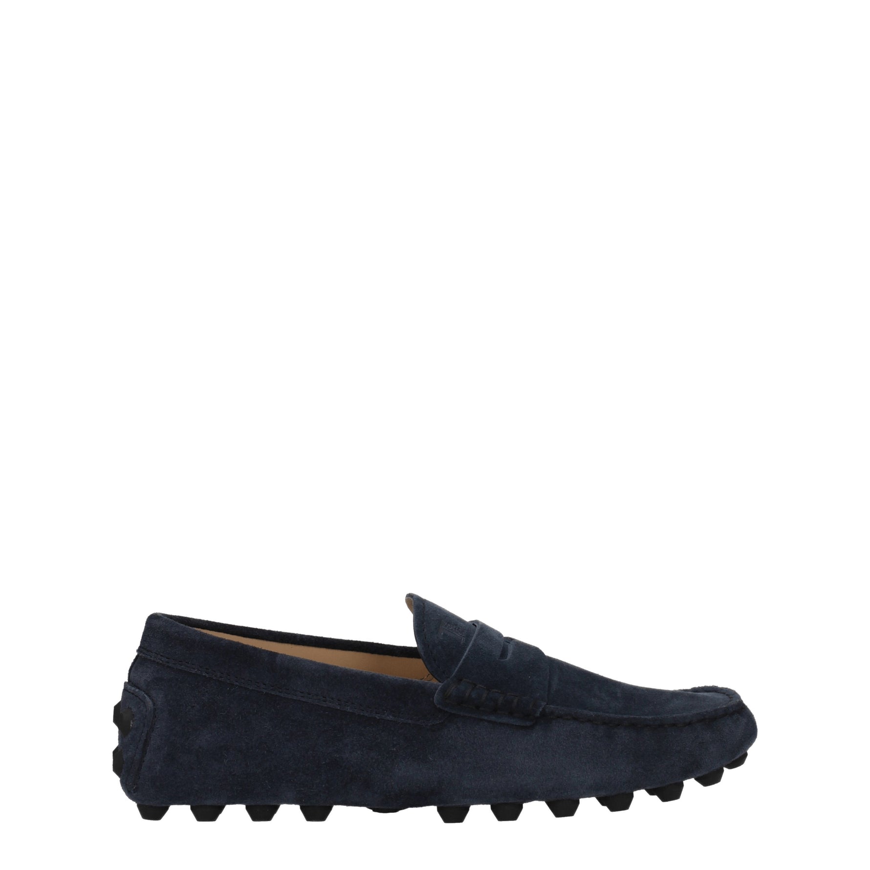 Tod's Mocassini Uomo Camoscio Blu Blu Notte