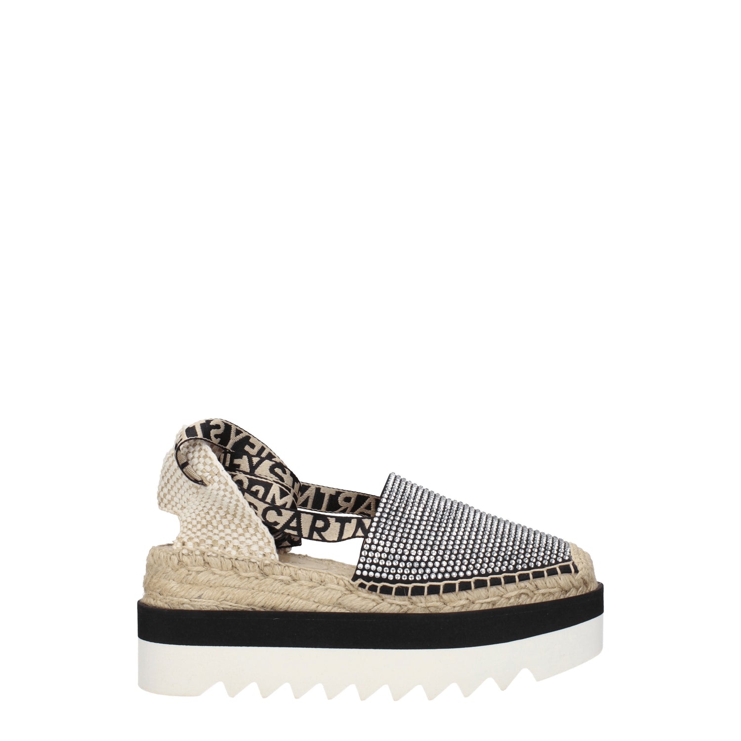 Stella McCartney Espadrillas Donna Tessuto Nero Beige