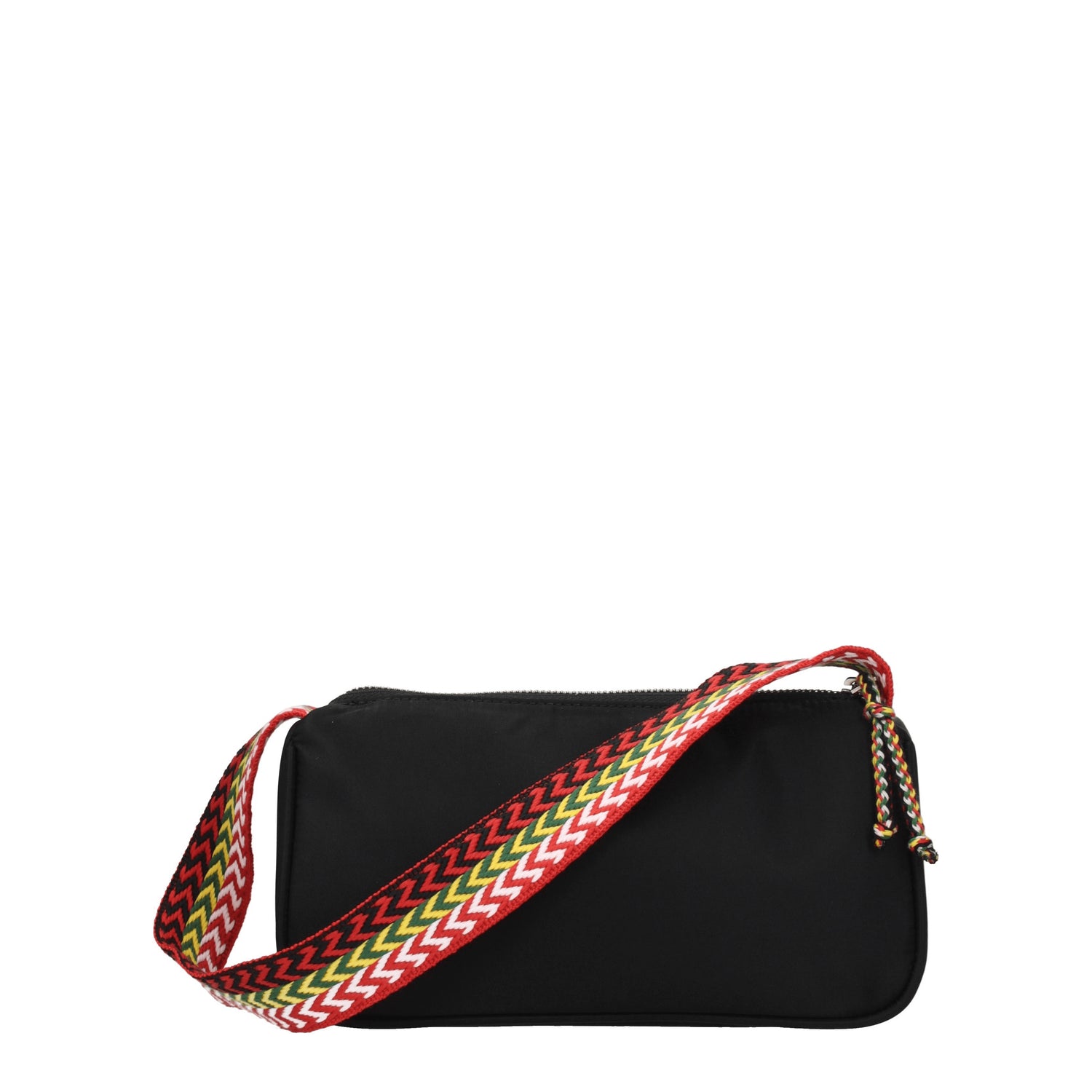 Lanvin Borse a Mano Donna Nylon Nero Multicolore