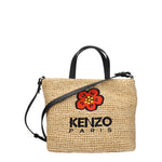 Kenzo Borse a Mano Donna Rafia Beige Naturale