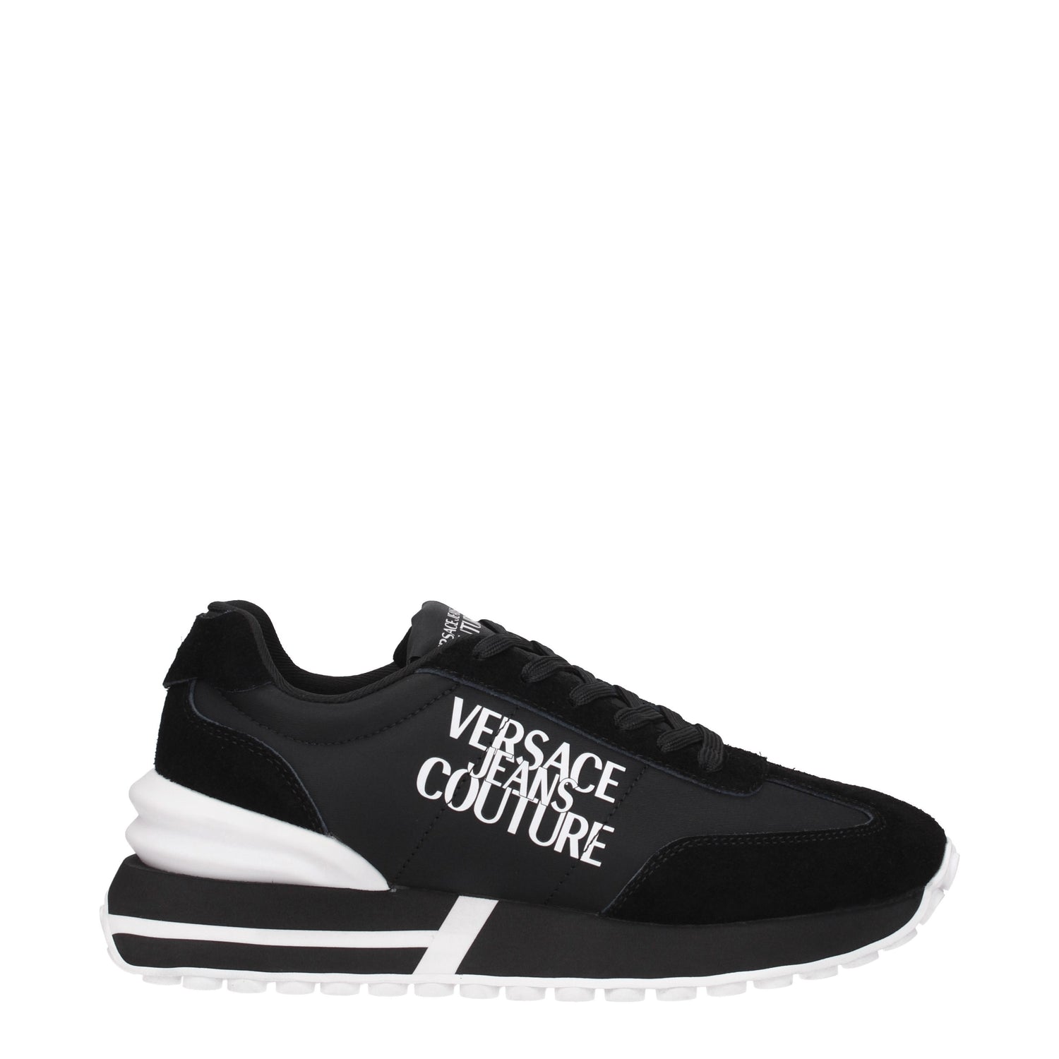 Versace Jeans Sneakers couture Uomo Tessuto Nero