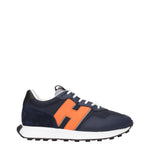 Hogan Sneakers h601 memory foam  Uomo Tessuto Blu Arancione