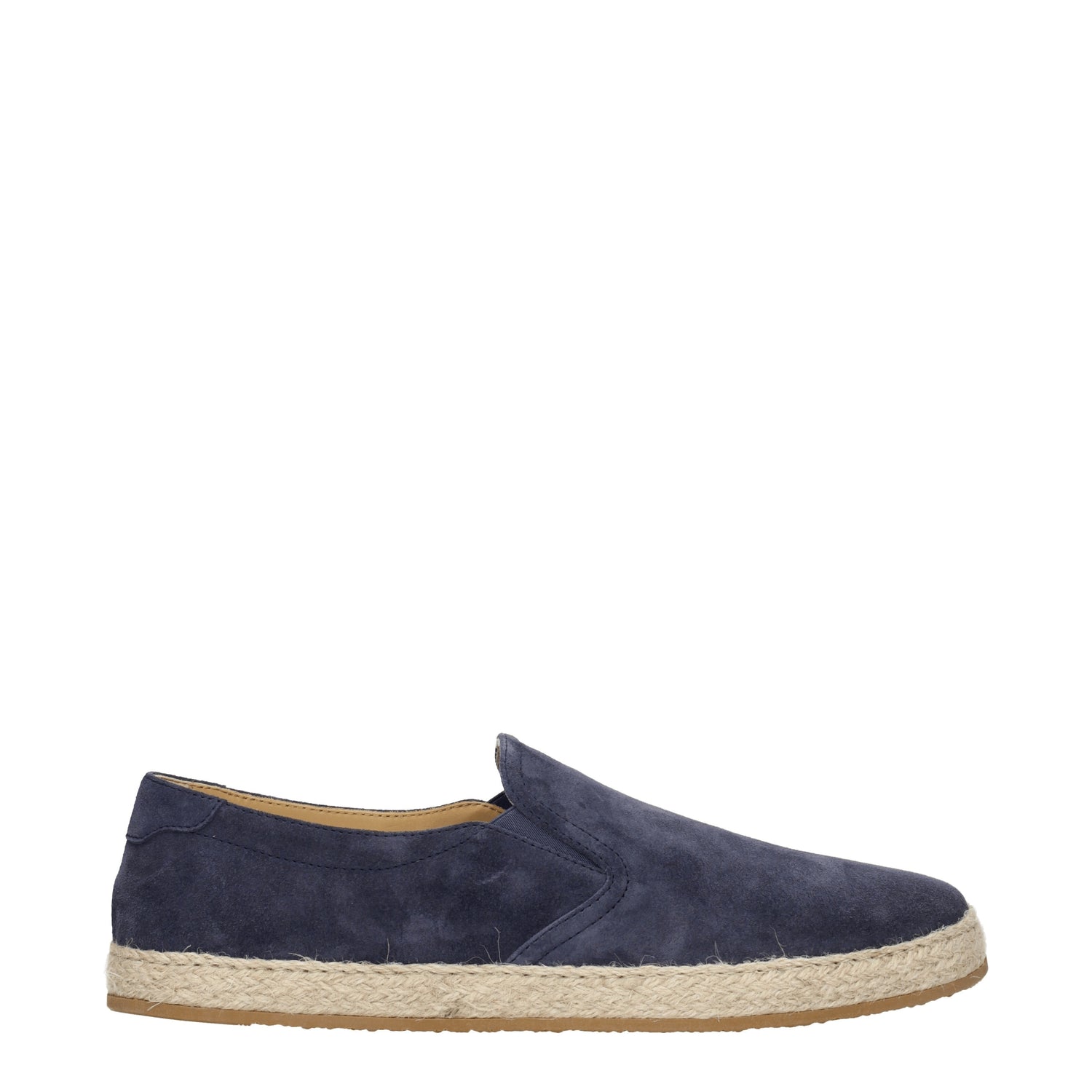 Brunello Cucinelli Slip On Uomo Camoscio Blu